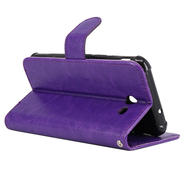 Samsung Galaxy J7 V / J7 2017 / J7 Prime / J7 Perx / J7 Sky Pro / Galaxy Halo Case, LK Luxury PU Leather Wallet Flip Protective Case Cover with Card Slots and Stand