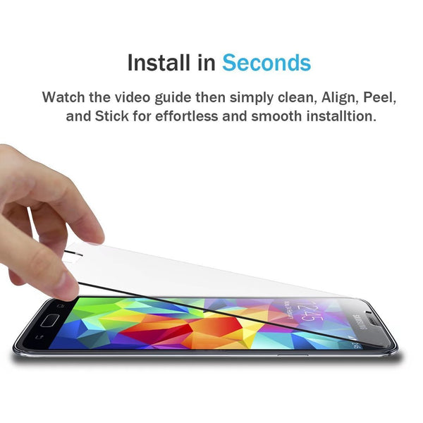 Samsung Galaxy S5 Screen Protector, LK Tempered Glass with Lifetime Replacement Warranty