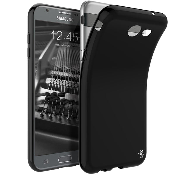 Samsung Galaxy J3 Emerge / J3 2017 / J3 Prime / J3 Mission / J3 Eclipse / J3 Luna Pro / Sol 2 / Amp Prime 2 / Express Prime 2 Case, Ultra Slim Thin TPU Silicone Protective Case Cover