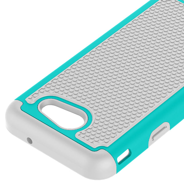 Samsung Galaxy J3 Emerge / J3 2017 / J3 Prime / J3 Mission / J3 Eclipse / J3 Luna Pro / Sol 2 / Amp Prime 2 / Express Prime 2 Case, LK Hybrid Armor Defender Protective Case Cover