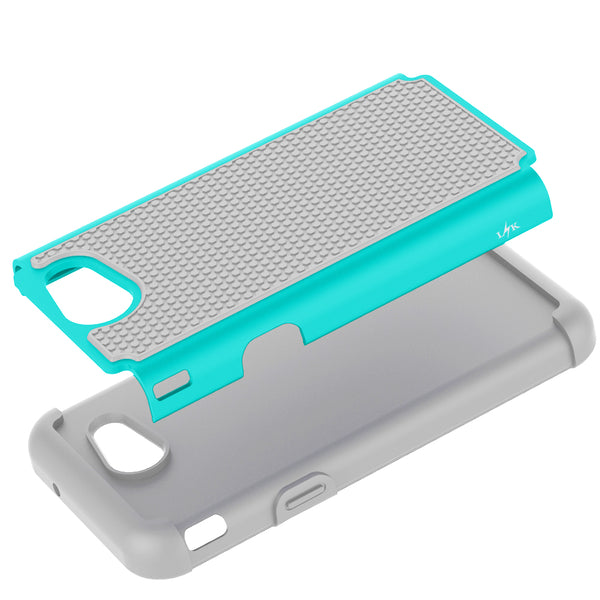 Samsung Galaxy J3 Emerge / J3 2017 / J3 Prime / J3 Mission / J3 Eclipse / J3 Luna Pro / Sol 2 / Amp Prime 2 / Express Prime 2 Case, LK Hybrid Armor Defender Protective Case Cover