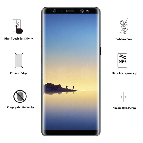 Samsung Galaxy Note 8 Screen Protector (Case Friendly), Full Coverage PET Soft Flexible TPU film with Lifetime Replacement Warranty