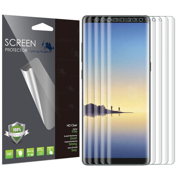 Samsung Galaxy Note 8 Screen Protector (Case Friendly), Full Coverage PET Soft Flexible TPU film with Lifetime Replacement Warranty