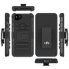 Google Pixel 2 Case, LK [Heavy Duty] Black Armor Holster Defender Full Body Protective Hybrid Cases Cover with Kickstand & Belt Clip