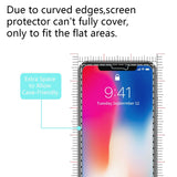 iPhone X Full Cover Screen Protector (2 PACK) Full Cover Tempered Glass with Lifetime Replacement Warranty (Black)