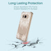 Galaxy S8 Active Case, LK Shock Absorbing White Henna Mandala Floral Lace Clear Design Printed Air Hybrid with TPU Bumper Protective Case Cover for Samsung Galaxy S8 Active