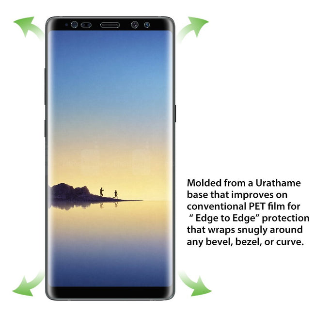 Samsung Galaxy Note 8 Screen Protector (Case Friendly),  Full Coverage PET Soft Flexible TPU film with Lifetime Replacement Warranty