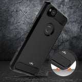 Google Pixel 2 XL Case, LK [Carbon Fiber] Shock Absorption Hybrid Armor Defender Protective Case Cover for Google Pixel 2 XL