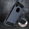 iPhone X Case, [Carbon Fiber] Shock Absorption Hybrid Armor Defender Protective Case Cover for Apple iPhone X