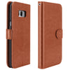 Galaxy S8 Plus Case with Wrist Strap Luxury PU Leather Wallet Flip Protective Case Cover with Card Slots and Stand