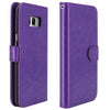 Galaxy S8 Plus Case with Wrist Strap Luxury PU Leather Wallet Flip Protective Case Cover with Card Slots and Stand