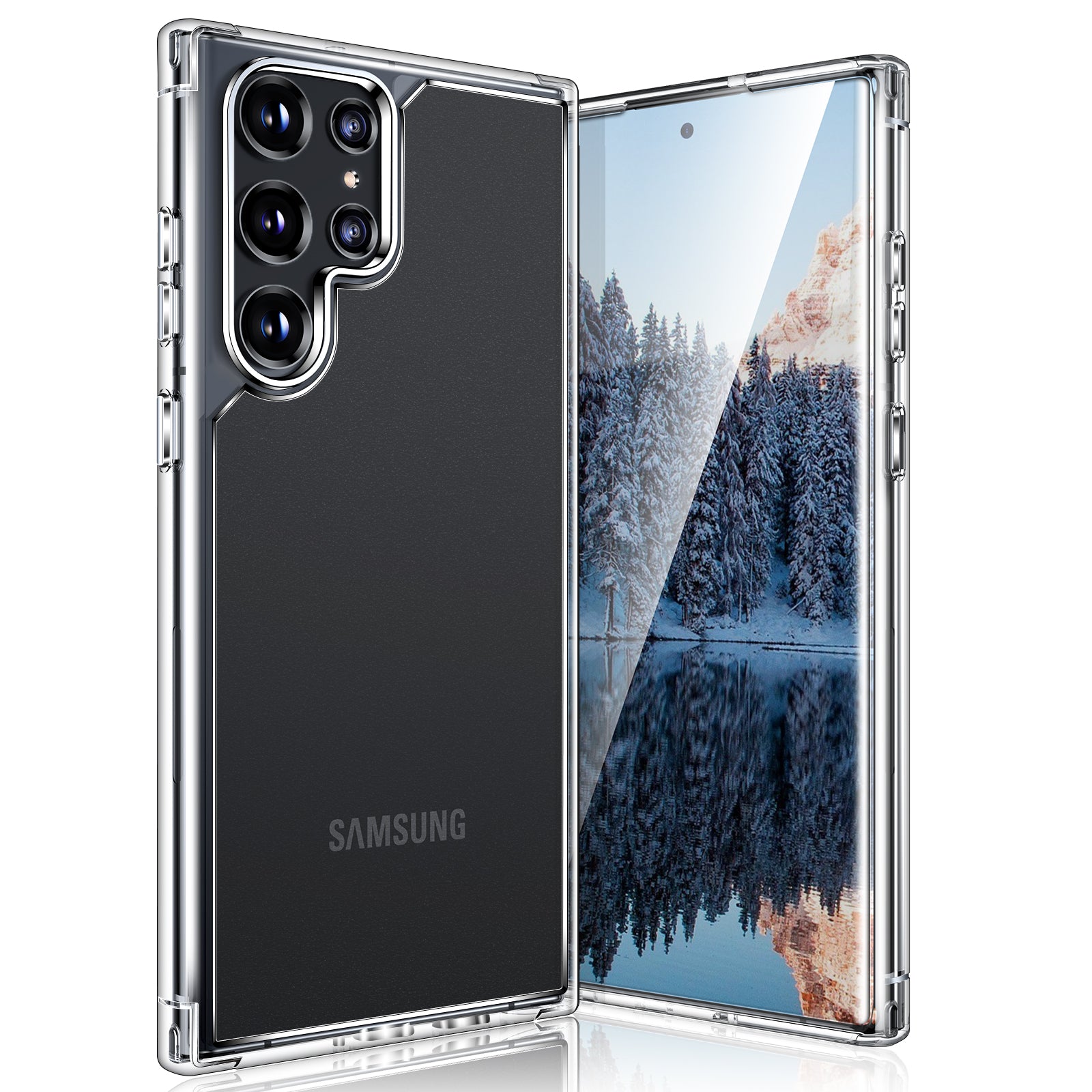 LK Case for Galaxy S22 Ultra, with 2x HD Camera Lens Protector and 2x TPU Screen Protector