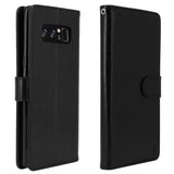 Galaxy Note 8 Case with Wrist Strap Luxury PU Leather Wallet Flip Protective Case Cover with Card Slots and Stand