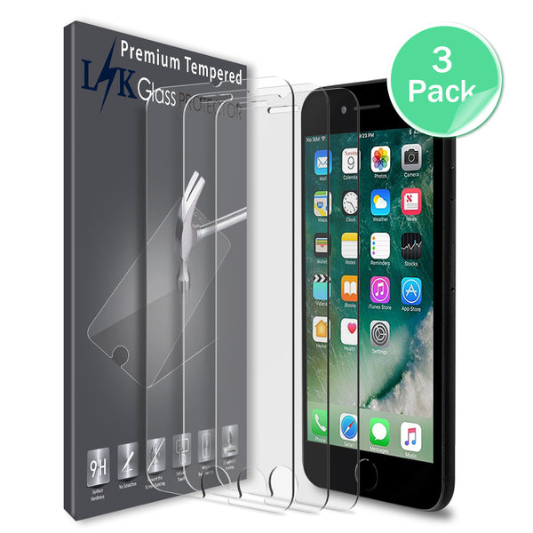 iPhone 7 / iPhone 8 Screen Protector, [Tempered Glass] with Lifetime Replacement Warranty